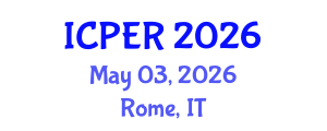 International Conference on Production, Energy and Reliability (ICPER) May 03, 2026 - Rome, Italy