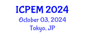International Conference on Production Engineering and Management (ICPEM) October 03, 2024 - Tokyo, Japan