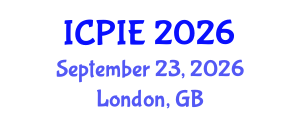 International Conference on Productivity, Innovation, and Entrepreneurship (ICPIE) September 23, 2026 - London, United Kingdom