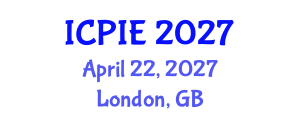 International Conference on Productivity, Innovation, and Entrepreneurship (ICPIE) April 22, 2027 - London, United Kingdom International Conference on Productivity, Innovation, and Entrepreneurship (ICPIE) April 22, 2027 - London, United Kingdom