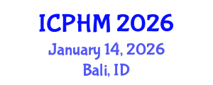 International Conference on Prognostics and Health Management (ICPHM) January 14, 2026 - Bali, Indonesia