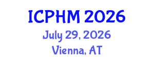 International Conference on Prognostics and Health Management (ICPHM) July 29, 2026 - Vienna, Austria