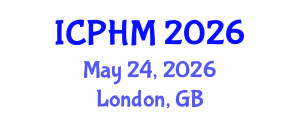 International Conference on Prognostics and Health Management (ICPHM) May 24, 2026 - London, United Kingdom