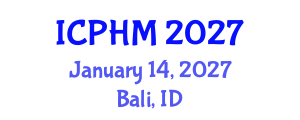 International Conference on Prognostics and Health Management (ICPHM) January 14, 2027 - Bali, Indonesia
