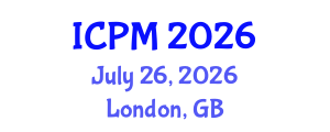 International Conference on Project Management (ICPM) July 26, 2026 - London, United Kingdom