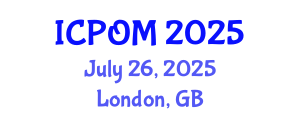 International Conference on Project Organisation and Management (ICPOM) July 26, 2025 - London, United Kingdom