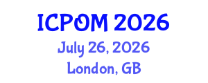 International Conference on Project Organisation and Management (ICPOM) July 26, 2026 - London, United Kingdom