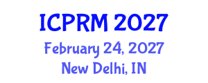 International Conference on Project Risk Management (ICPRM) February 24, 2027 - New Delhi, India International Conference on Project Risk Management (ICPRM) February 24, 2027 - New Delhi, India