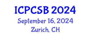 International Conference on Protein Chemistry and Structural Biology (ICPCSB) September 16, 2024 - Zurich, Switzerland