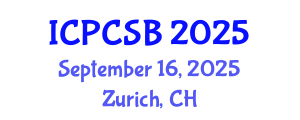 International Conference on Protein Chemistry and Structural Biology (ICPCSB) September 16, 2025 - Zurich, Switzerland