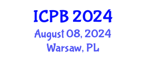 International Conference on Proteomics and Bioinformatics (ICPB) August 08, 2024 - Warsaw, Poland