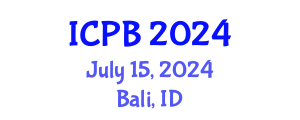 International Conference on Proteomics and Bioinformatics (ICPB) July 15, 2024 - Bali, Indonesia