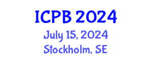International Conference on Proteomics and Bioinformatics (ICPB) July 15, 2024 - Stockholm, Sweden