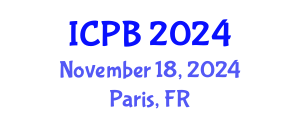 International Conference on Proteomics and Bioinformatics (ICPB) November 18, 2024 - Paris, France