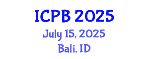 International Conference on Proteomics and Bioinformatics (ICPB) July 15, 2025 - Bali, Indonesia
