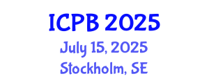 International Conference on Proteomics and Bioinformatics (ICPB) July 15, 2025 - Stockholm, Sweden