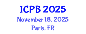 International Conference on Proteomics and Bioinformatics (ICPB) November 18, 2025 - Paris, France