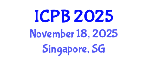 International Conference on Proteomics and Bioinformatics (ICPB) November 18, 2025 - Singapore, Singapore