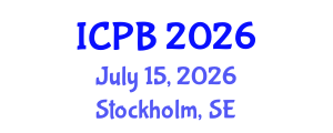 International Conference on Proteomics and Bioinformatics (ICPB) July 15, 2026 - Stockholm, Sweden