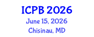 International Conference on Proteomics and Bioinformatics (ICPB) June 15, 2026 - Chisinau, Republic of Moldova International Conference on Proteomics and Bioinformatics (ICPB) June 15, 2026 - Chisinau, Republic of Moldova