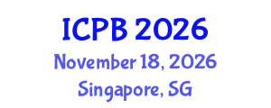 International Conference on Proteomics and Bioinformatics (ICPB) November 18, 2026 - Singapore, Singapore