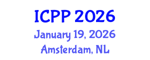 International Conference on Psychiatry and Psychology (ICPP) January 19, 2026 - Amsterdam, Netherlands International Conference on Psychiatry and Psychology (ICPP) January 19, 2026 - Amsterdam, Netherlands