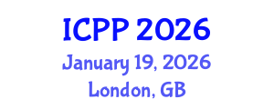 International Conference on Psychiatry and Psychology (ICPP) January 19, 2026 - London, United Kingdom International Conference on Psychiatry and Psychology (ICPP) January 19, 2026 - London, United Kingdom