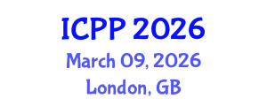 International Conference on Psychiatry and Psychology (ICPP) March 09, 2026 - London, United Kingdom International Conference on Psychiatry and Psychology (ICPP) March 09, 2026 - London, United Kingdom