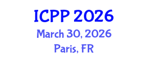 International Conference on Psychiatry and Psychology (ICPP) March 30, 2026 - Paris, France International Conference on Psychiatry and Psychology (ICPP) March 30, 2026 - Paris, France
