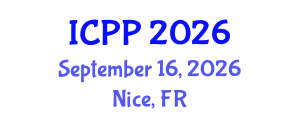 International Conference on Psychiatry and Psychology (ICPP) September 16, 2026 - Nice, France International Conference on Psychiatry and Psychology (ICPP) September 16, 2026 - Nice, France