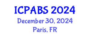 International Conference on Psychological and Behavioural Sciences (ICPABS) December 30, 2024 - Paris, France