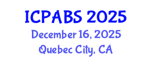 International Conference on Psychological and Behavioural Sciences (ICPABS) December 16, 2025 - Quebec City, Canada