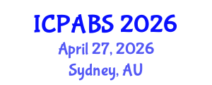 International Conference on Psychological and Behavioural Sciences (ICPABS) April 27, 2026 - Sydney, Australia International Conference on Psychological and Behavioural Sciences (ICPABS) April 27, 2026 - Sydney, Australia