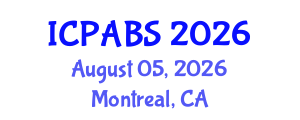 International Conference on Psychological and Behavioural Sciences (ICPABS) August 05, 2026 - Montreal, Canada International Conference on Psychological and Behavioural Sciences (ICPABS) August 05, 2026 - Montreal, Canada