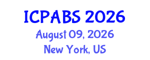 International Conference on Psychological and Behavioural Sciences (ICPABS) August 09, 2026 - New York, United States International Conference on Psychological and Behavioural Sciences (ICPABS) August 09, 2026 - New York, United States