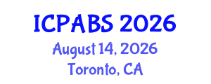 International Conference on Psychological and Behavioural Sciences (ICPABS) August 14, 2026 - Toronto, Canada International Conference on Psychological and Behavioural Sciences (ICPABS) August 14, 2026 - Toronto, Canada