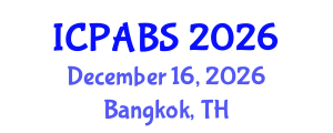 International Conference on Psychological and Behavioural Sciences (ICPABS) December 16, 2026 - Bangkok, Thailand