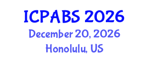 International Conference on Psychological and Behavioural Sciences (ICPABS) December 20, 2026 - Honolulu, United States International Conference on Psychological and Behavioural Sciences (ICPABS) December 20, 2026 - Honolulu, United States