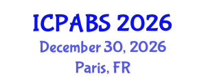 International Conference on Psychological and Behavioural Sciences (ICPABS) December 30, 2026 - Paris, France