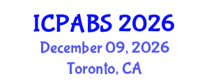International Conference on Psychological and Behavioural Sciences (ICPABS) December 09, 2026 - Toronto, Canada International Conference on Psychological and Behavioural Sciences (ICPABS) December 09, 2026 - Toronto, Canada