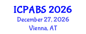 International Conference on Psychological and Behavioural Sciences (ICPABS) December 27, 2026 - Vienna, Austria International Conference on Psychological and Behavioural Sciences (ICPABS) December 27, 2026 - Vienna, Austria