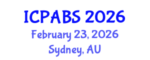 International Conference on Psychological and Behavioural Sciences (ICPABS) February 23, 2026 - Sydney, Australia International Conference on Psychological and Behavioural Sciences (ICPABS) February 23, 2026 - Sydney, Australia