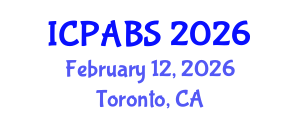 International Conference on Psychological and Behavioural Sciences (ICPABS) February 12, 2026 - Toronto, Canada International Conference on Psychological and Behavioural Sciences (ICPABS) February 12, 2026 - Toronto, Canada