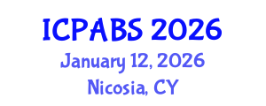 International Conference on Psychological and Behavioural Sciences (ICPABS) January 12, 2026 - Nicosia, Cyprus International Conference on Psychological and Behavioural Sciences (ICPABS) January 12, 2026 - Nicosia, Cyprus
