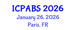 International Conference on Psychological and Behavioural Sciences (ICPABS) January 26, 2026 - Paris, France International Conference on Psychological and Behavioural Sciences (ICPABS) January 26, 2026 - Paris, France
