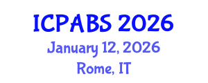 International Conference on Psychological and Behavioural Sciences (ICPABS) January 12, 2026 - Rome, Italy International Conference on Psychological and Behavioural Sciences (ICPABS) January 12, 2026 - Rome, Italy