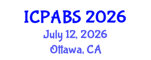 International Conference on Psychological and Behavioural Sciences (ICPABS) July 12, 2026 - Ottawa, Canada International Conference on Psychological and Behavioural Sciences (ICPABS) July 12, 2026 - Ottawa, Canada