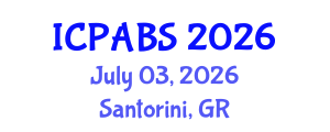 International Conference on Psychological and Behavioural Sciences (ICPABS) July 03, 2026 - Santorini, Greece International Conference on Psychological and Behavioural Sciences (ICPABS) July 03, 2026 - Santorini, Greece