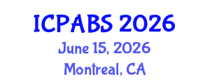 International Conference on Psychological and Behavioural Sciences (ICPABS) June 15, 2026 - Montreal, Canada International Conference on Psychological and Behavioural Sciences (ICPABS) June 15, 2026 - Montreal, Canada
