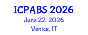 International Conference on Psychological and Behavioural Sciences (ICPABS) June 22, 2026 - Venice, Italy International Conference on Psychological and Behavioural Sciences (ICPABS) June 22, 2026 - Venice, Italy